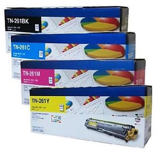 Brother TN 261 Toner Cartridge Pack Of 4 For Use HL-3150CDN, HL-3170CDW, MFC-9140CDN, MFC-9330CDW