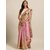 Meia Rose Gold & Yellow Art Silk Printed Maheshwari Saree