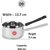 Sumeet Stainless Steel Induction Bottom (Encapsulated Bottom) Induction & Gas Stove Friendly Sauce Pan Size No. 09 (800Ml)