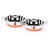 Heavy 22 Gauge Stainless Steel Kadhai With Copper Bottom Set Of 2 Pcs - Size No.11 (2 Ltr - 21.8Cm Dia