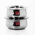 Sumeet 2 Pcs Stainless Steel Induction & Gas Stove Friendly Belly Shape Container Set