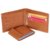 Adam Jones Tan Leatherite Bi-fold Wallet