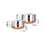 Sumeet Stainless Steel Copper Bottom 2Pc Big Size Tope Set With Lid  (3.850L, 4.70L)