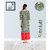Fabclub Pure Cotton Bandhani Printed Straight Women Kurti (Green)
