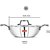 Sumeet Cook Smart Triply Sas (Steel-Aluminium-Steel - 3 Layers) Kadhai With Lid - 1.1 Ltr - 20Cm