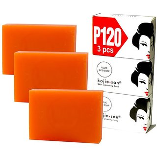 Kojie San Soap 3 in 1 100g Each (Pack Of 3) Skin whitening soap