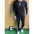 Trendyz Men Polyester Black Striped Full Sleeve Tracksuit (SportsWear)