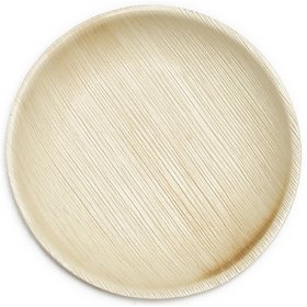 Agri Club Areca Leaves 8 inch Round Slop Deep Disposal Plates( Pack of 25)