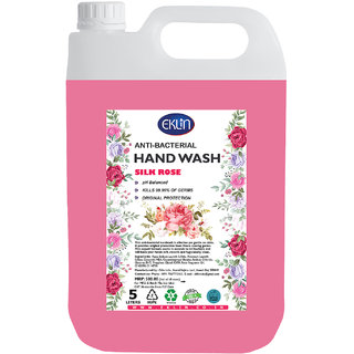                       Eklin Antibacterial Hand Wash Silk Rose  5 Liter                                              