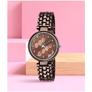 HRV Metal Round Womens Watch