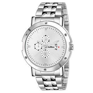 Axton AXC4007 Partywear/Formal/Casual Sliver Dail Date Boys Smart Analog Watch - For Men Axton AXC4007 Partywear/Formal/Casual Sliver Dail Date Boys Smart Analog Watch - For Men