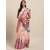 Meia Pink & White Art Silk Printed Maheshwari Saree