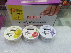 Insight Nail Polish remover wipes set of 6 pc(flavour may vary)