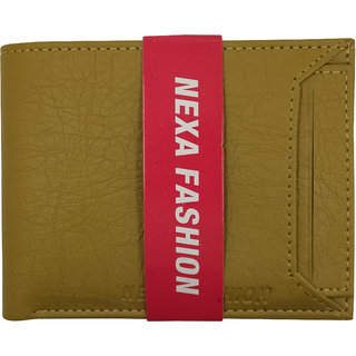                       Nexa Fashion Beige Artificial Leather Wallet                                              