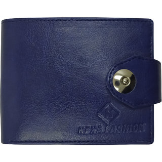                       Nexa Fashion Blue Artificial Leather Wallet                                              
