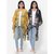 Get Wrapped Multicolour Printed Kimonos with fancy Pom Pom for Women -  Combo Pack of 2