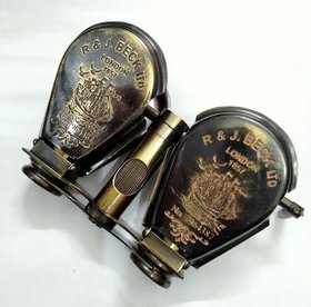 Antique style brass made binocular telescope flap open style nautical gift