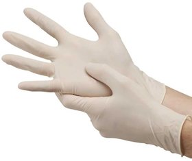 Fashion Fresh White Latex Examination/Surgical Gloves (10 Pcs / 1 box) Latex Examination Gloves  (Pack of 10)