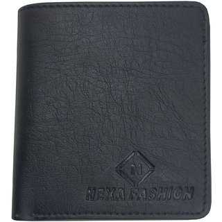                       Nexa Fashion Black Artificial Leather Wallet                                              