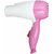 Hair Dryer Plastic and Steal Pink Medium Hair Dryer for Men and Women- Multicolor