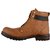 Goosebird Men's Tan Lace-up Synthetic Leather Ankle Boots