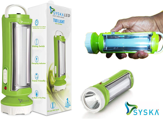 syska rechargeable light