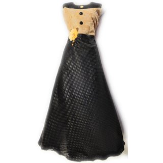                       Chic Designs Black Long Anarkali Gown for Girls                                              