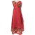 Chic Designs Red Long Anarkali Gown