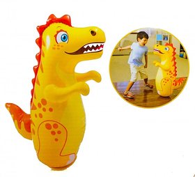 Hit Me Toy Intex 3d Bop Bags Water Base for Toddlers Dinosuar (Multicolor)