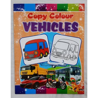                       Vehicle coloring book for kids and school students                                              