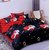 Choco 180 TC 100 Indian Glace Double 3 Bedsheet with 6 Pillow Coverrs, Multicolor