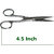 Verceys S-130 Stainless Steel Beard and Mustache Cutting and Trimming Scissor for Men and Boys Pack of 1 (Silver 4.5 inc