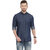 Seta Men's Blue Plain Slim Fit Shirts