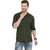 Seta Men's Green Plain Slim Fit Shirts