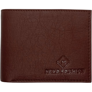                      Nexa Fashion Brown Artificial Leather Wallet                                              