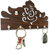 Brown Ganesha 5 Hooks Wood Key Holder