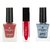 Elenblu Nailpaint Hot Magenta Lime Light, Ice Princess Sugar Sprinkle And Red-dy To Party Lipstick, Set of 3 Combo