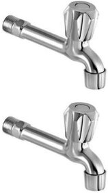 Drizzle ContiMini Long Body Bib Cock Bathroom Tap With Quarter Turn Foam Flow (Pack of 2 Pieces)