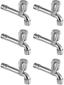 Drizzle ContiMini Long Body Bib Cock Bathroom Tap With Quarter Turn Foam Flow (Pack of 6 Pieces)