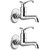 Drizzle Duck Long Body Bib Cock Brass, Bathroom Tap With Quarter Turn (Pack of 2 Pieces)