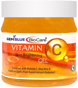 Gemblue Biocare Vitamin C Gel 500gram, for Uncloging Pores and Reduction of Excessive Oil, Suitable for all Skin Types