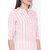 Posaka Womens Rayon Stripe Print Straight Kurta Palazzo Set (Pink)