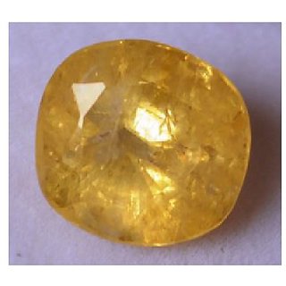                       5.25 ratti yellow sapphire natural gemstone pukhraj for unisex                                              