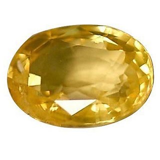                       5.25 ratti yellow sapphire natural gemstone pukhraj for unisex                                              