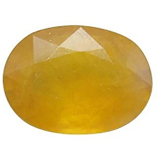                       5.25 ratti yellow sapphire natural gemstone pukhraj for unisex                                              