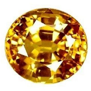                       5.25 ratti yellow sapphire natural gemstone pukhraj for unisex                                              