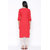 Posaka Womens Rayon Embroidered Straight Kurta (Red)