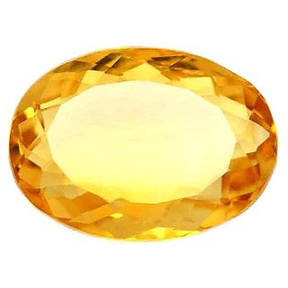                       5.25 ratti yellow sapphire natural gemstone pukhraj for unisex                                              