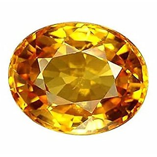                       5.25 ratti yellow sapphire natural gemstone pukhraj for unisex                                              