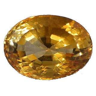                       5.25 ratti yellow sapphire natural gemstone pukhraj for unisex                                              